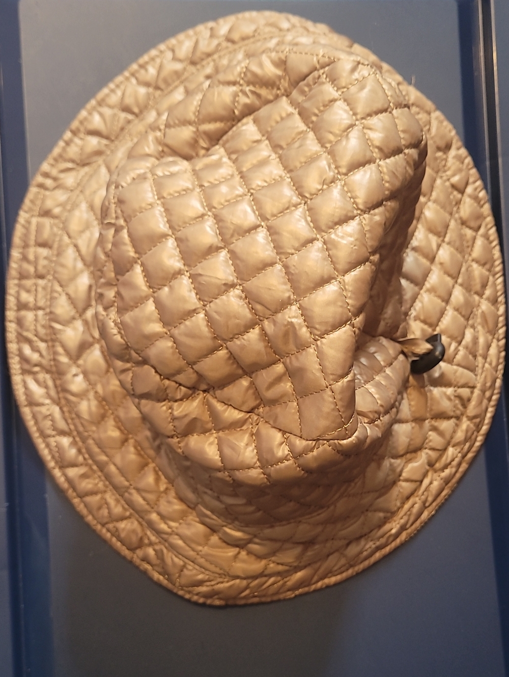 Quilted Beige Women's Bucket Hat